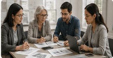 Discussion d’équipe autour de la recherche
